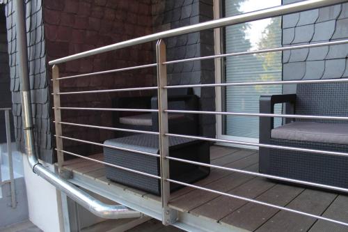 ระเบียง/ชานเรือน, BEJING · CHILLINGHOUSE # 2, 3 Min. vom ICE, NETFLIX; Balkon in ซีกบวร์ก