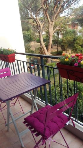 Balcony/terrace, Appartement F3 Valescure in Vallon de Coste