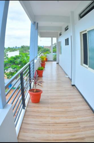 Balcony/terrace, Arjun Homestay in Hampi