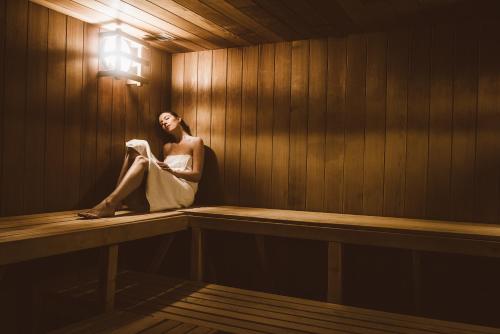 サウナ, CGH Résidence Boutique Le Lodge des Neiges (CGH Residence Boutique Le Lodge des Neiges) in ティニュ