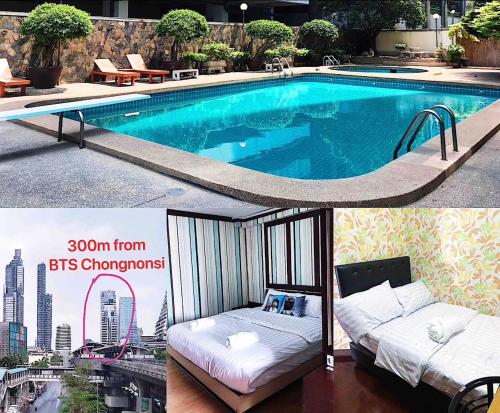 300m from BTS Chongnonsi.2Bedroom.2Bathroom.Cozy.Free Wifi.Pool.near 300m from BTS Chongnonsi.2Bedroom.2Bathroom.Cozy.Free Wifi.Pool.near Kingpower M