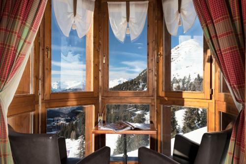 Uitzicht, Hotel Les Balcons Village in La Plagne