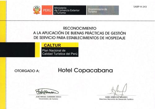 Copacabana Hotel in 塔克納