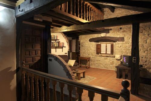 gedeelde lounge/tv-ruimte, Hotel Rural Llerau in Ponga