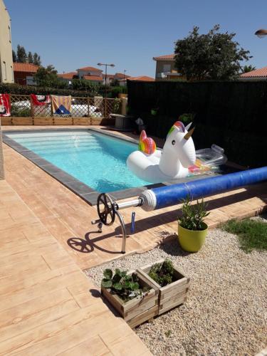 villa rita vie,chambre dhote, piscine, jardin privé chambre d'hôte Saint-Laurent-de-la-Salanque