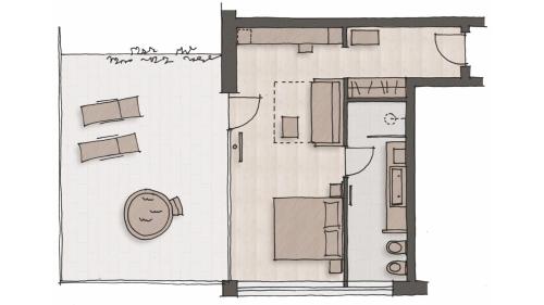 1 queen bed, 2 sofa beds