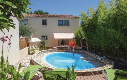 . Nice Home In Tourbes With 3 Bedrooms, Wifi And Private Swimming Pool