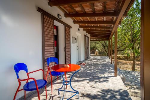 شرفة/ تراس, Aggerikos Relax House in Chamouzas