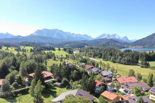 Kilátás, Bergleben in Krun