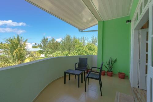 Balcony/terrace, Cottage 316 Fuvahmulah in Gnaviyani Atoll