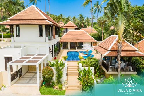 Villa Divina - Stunning Pool Villa 3 Mins Walk to Beach เกาะสมุย