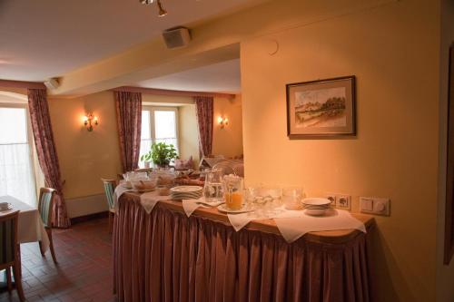 Étterem, Pension Gletscherblick in Fulpmes