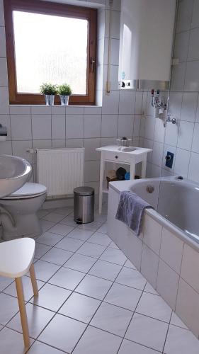 Bathroom, Ferienwohnung - Appartment Breivogel in Worrstadt in Worrstadt