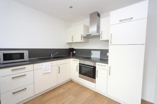 廚房, Villa Wasser in 赫斯特爾