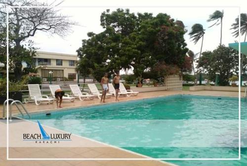 Swimming pool, Beach Luxury Hotel in Karachi