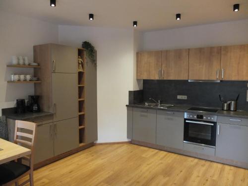 مطبخ, Apartment Haus Dahoam in Alpbach