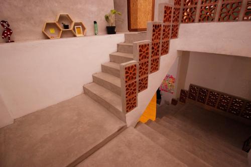 Floor plans, Sante Commune Hostel Yogyakarta near Yogyakarta Palace