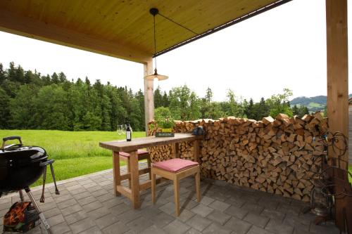 Viesnīcas āriene, Gartenstudio Waldblick in Andelsbuch