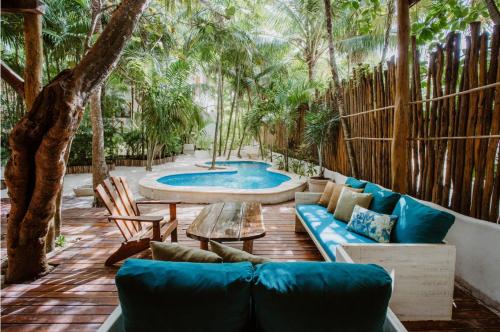 Beachfront villa Casa Tulum beach 8