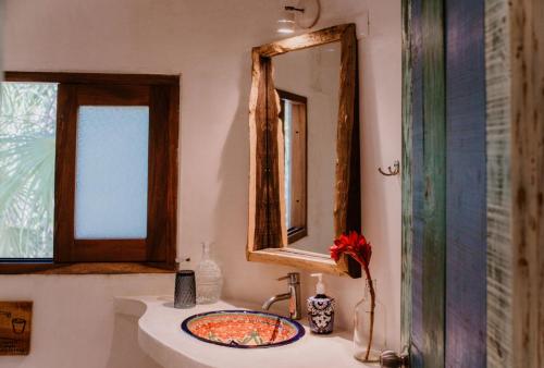 Beachfront villa on Tulum beach hotel zone in Tulum, Mexico