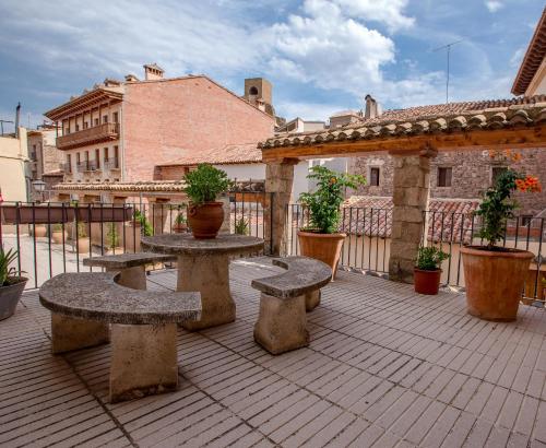 Erkély/terasz, Hotel Jaime I in Mora de Rubielos