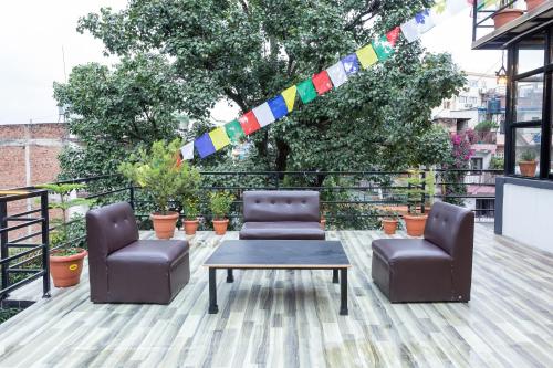 balcon/terasă, Big Tree Hostel in Kathmandu