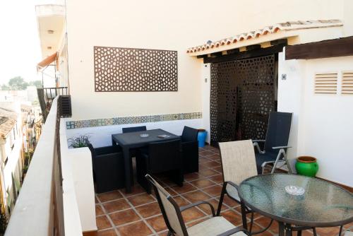 شرفة/ تراس, No 2 Spacious and Airy Apartment in Javea Medieval Village in Javea Town Center
