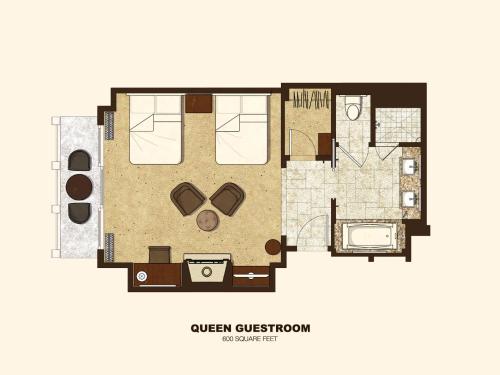 Resort View Queen Queen Accessible Room