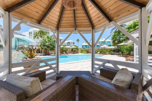 Uitzicht, La Playa Orient Bay in Saint Martin