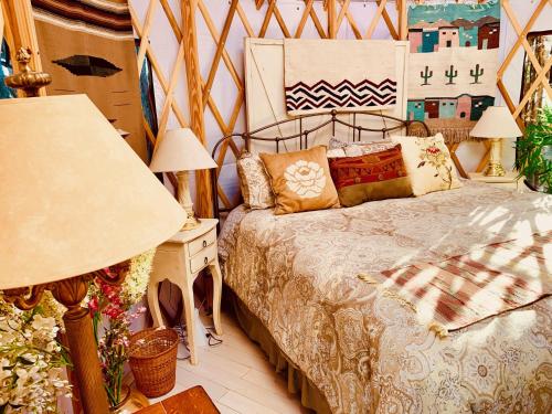 The Yoga Yurta at Sunny Mellow Eco Villa - Tap to explore photos
