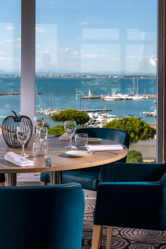 餐廳, Thalazur Port-Camargue - Hotel & Spa in 勒格羅－迪魯瓦