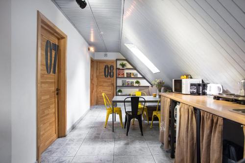 ห้องส่วนกลางสำหรับนั่งเล่น/ดูทีวี, Eco Hostel DROVA in ลวิฟ