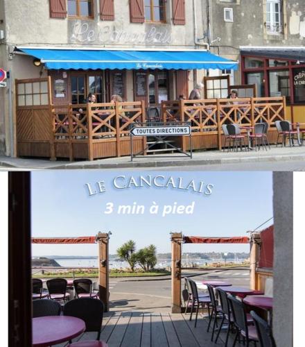 Logement entier Saint Malo vue mer, proche FERRY, commerces et plage Solidor 50 m