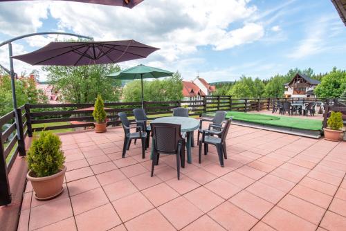 Balcony/terrace, Penzion U Arnosta Sklare in Harrachov