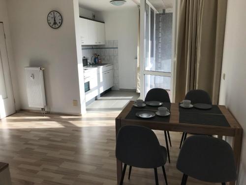 廚房, Hafenapartments-Aurich in 奧里希