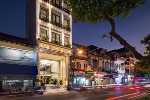 Exterior view, Soleil Boutique Hotel Hanoi near Temple of Literature & National University