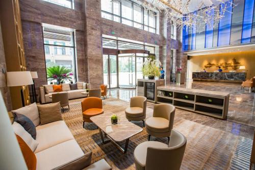 bar/salon, Shama Serviced Apartments Zijingang Hangzhou in okrožje Zahodno jezero – Xixi mokrišče