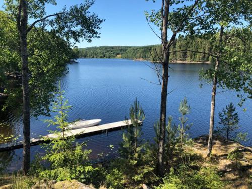 View, Ferienhaus Stenbacken in Mittelschweden in Tocksfors