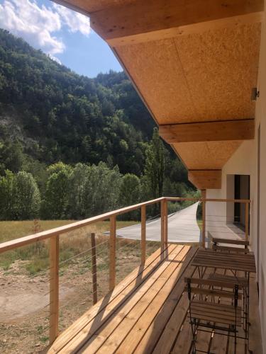 Balkons/terase, Villa Marcassin in Boulc