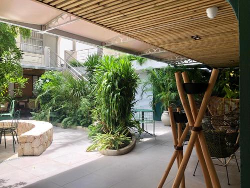 balkon/terras, Centr'Hotel in Saint Martin