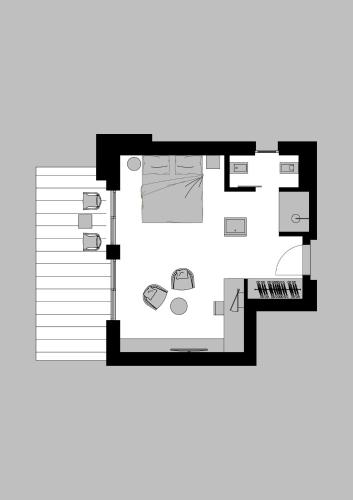 Deluxe Double Room with Balcony and Mountain View