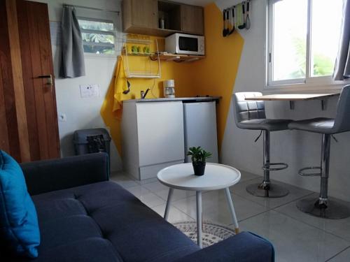 Cocina, Studio Évasion - Vue imprenable sur la mer (Studio Evasion - Vue imprenable sur la mer) in Sainte-Luce