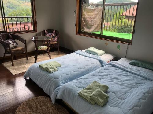 2 twin beds