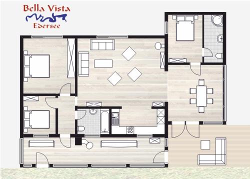 Stāva plāns, Ferienhaus Bella Vista Edersee in Vohl