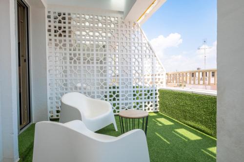 balkon/terras, Hotel Cetina Murcia in Murcia