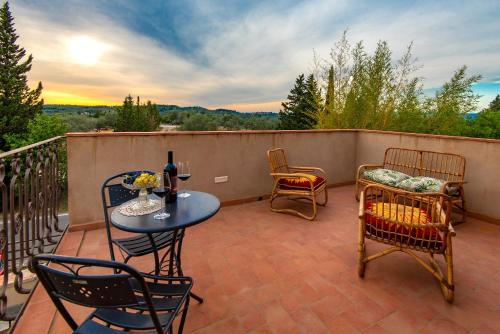 Erkély/terasz, Agriturismo Villa Ulivello in Chianti in Greve in Chianti