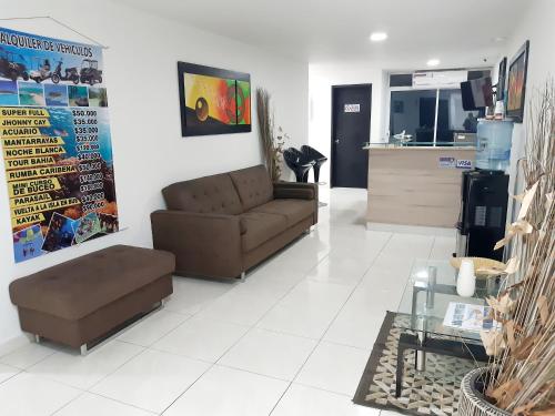 Αίθουσα υποδοχής, Blue Emerald Inn in νήσος Σαν Αντρές