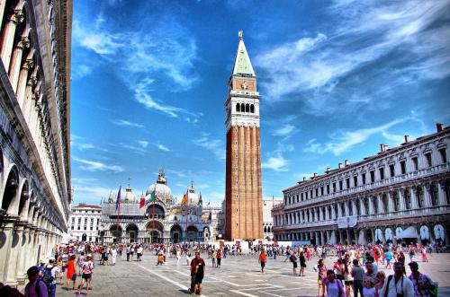 raggio di sole dietro piazza San Marco, Венеция