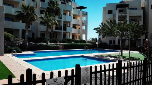 สระว่ายน้ำ, gelijkvloers appartement Corvera Golf & Country Club in กอร์เบรา