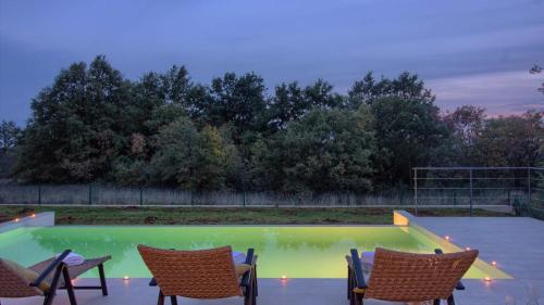 Viesnīcas āriene, Charming villa Tartufo with private pool near Pula in Svetvincenat